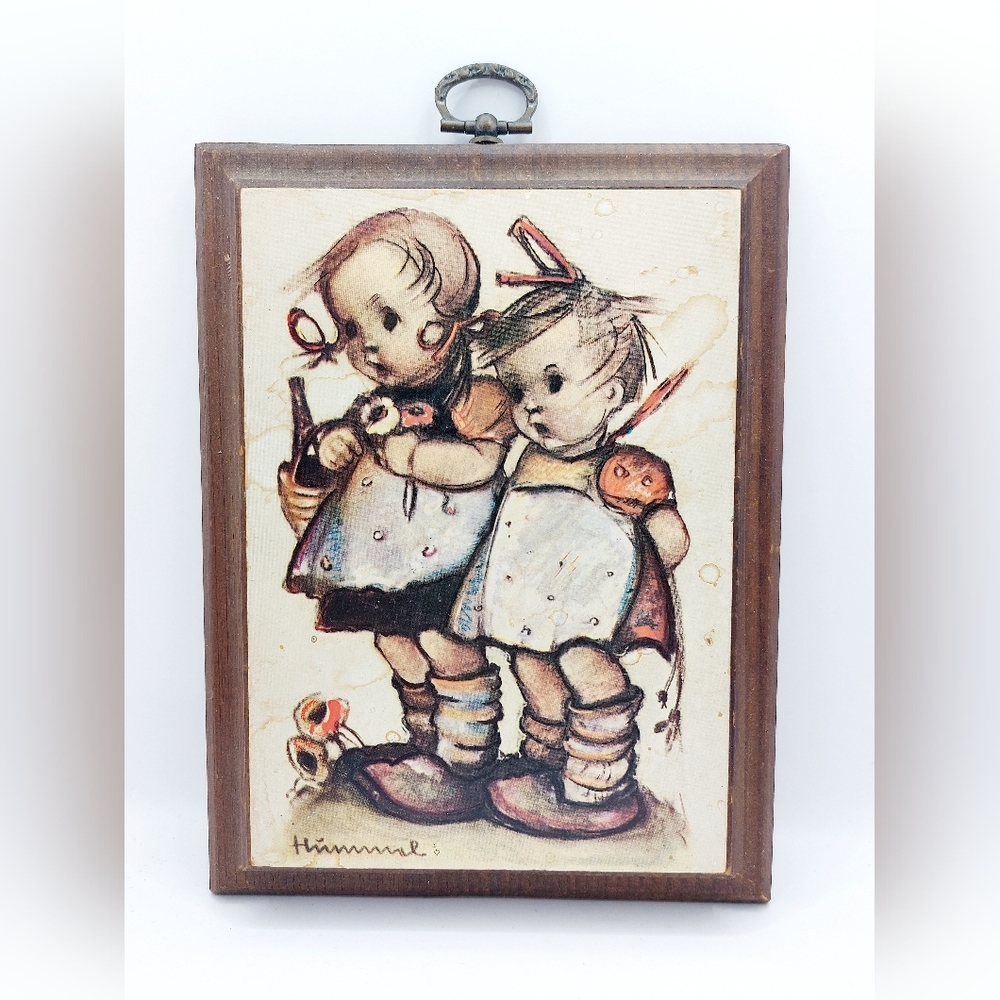 (1950s) MJ Hummel Framed Prints in Original Frame (made in West Germany)